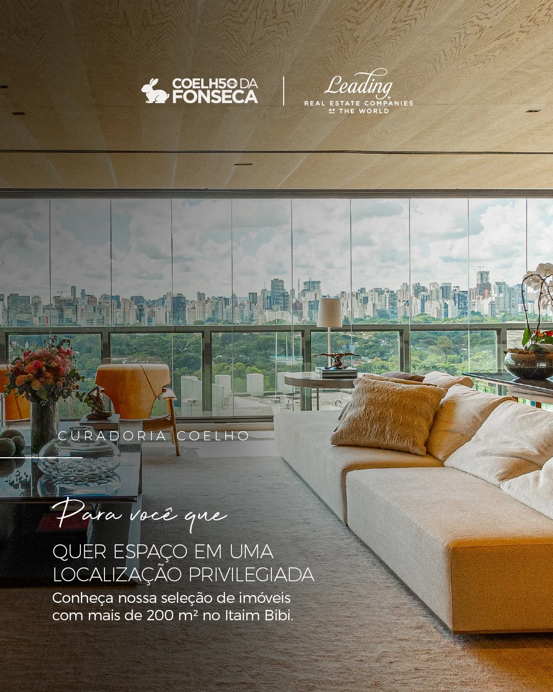 #CuradoriaCoelho | +200 m² no Itaim